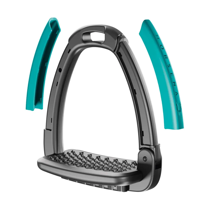 Horsena Swap Stirrup Extra Covers in Aqua Green-1